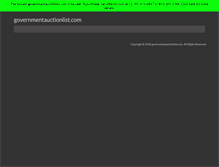 Tablet Screenshot of governmentauctionlist.com